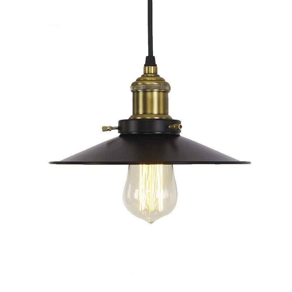

Подвесной светильник EDM Black Vintage Metal E27 60 Вт (Ø 22 х 14 см) TU прозрачный
