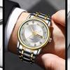Wokai Leisure Sports Business Versatile Quartz Watch Double Calendar Luminous Watch Men'S Simple Watch Non-Mechanical Watch
