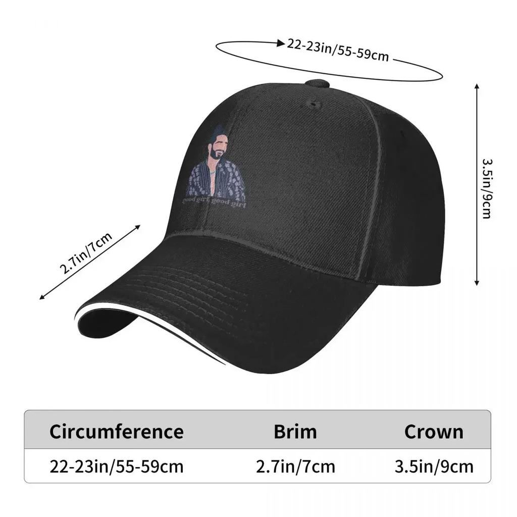 Russ Smile Good Girl Baseball Cap Luxury Woman Cap Designer Hat New In The Hat Caps Women Men's