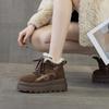 Thick-soled Snow Boots, New High-top Shoes with Fleece Cotton, Casual Dad Shoes for Women