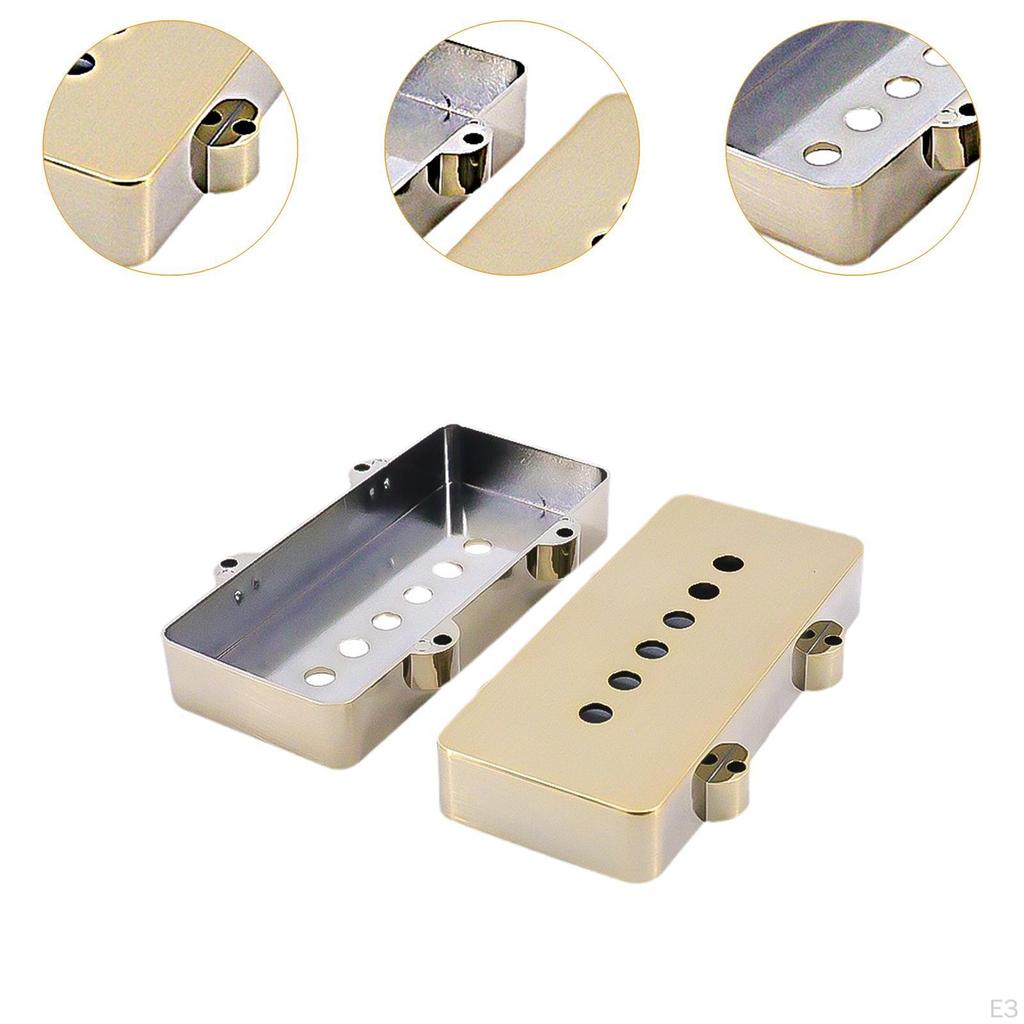 2 stk. Gitar Pickup-deksel 50mm/52mm Polavstand for Jazzmaster-gitarer DIY Elektrisk