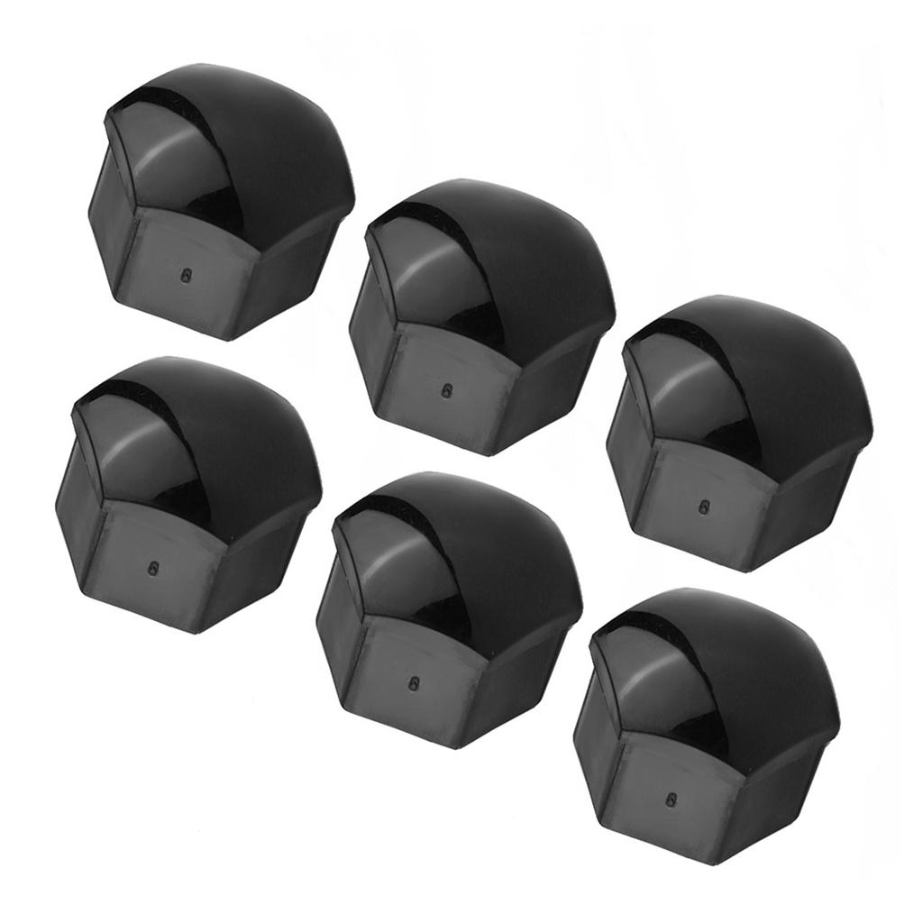 20pcs 21mm Nut Car Wheel Auto Hub Screw   Anti Theft Cover   Black