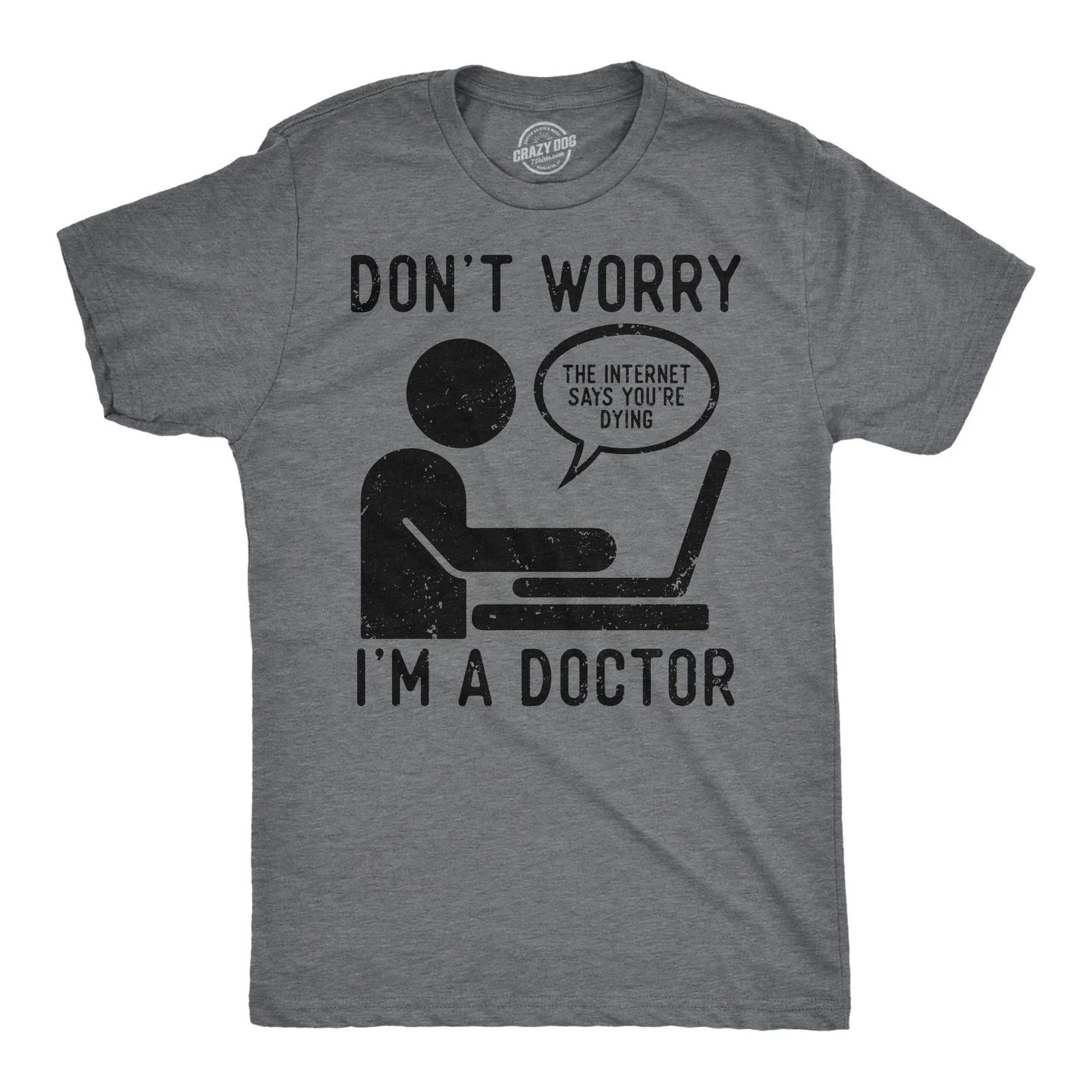 Mens Funny T Shirts Dont Worry Im A Doctor Sarcastic Graphic Tee for Men XXXXL