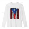 Womens Vintage Flag of Puerto Rico T Shirt Distressed  vintage Washed Stretched Unisex Versatile Casual Top For Everyday Wear
