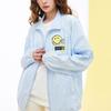 Anta Lifestyle Series Smiley Face Print Letter Stand Collar Jacket Unisex Jacket Cloud-Blue 152328606-2