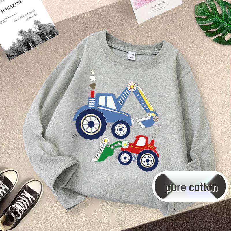 Children's Pure Cotton Long Sleeve T-shirt - Autumn Fashion