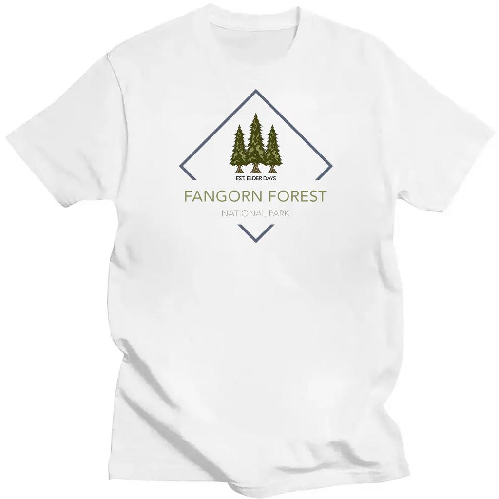 ZX TEE Fangorn Forest National Park Shirt Lord of the Rings Merch Rivendell Hobbit Vintage lotrT-shirt Tolkien Fellowship Novel Shirt