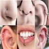 G23 Titanium Piercing Hight Segment Clicker Nose Ring Open Small Septum Hoop Nose Earrings Women Man Ear Nose Helix Body Jewelry
