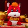 Păpușă de pluș cal roșu festiv Jucărie zodiac chinezesc Anul Nou Decorativ Ponei de pluș Cadou norocos pentru sărbătoare Decor de sărbători