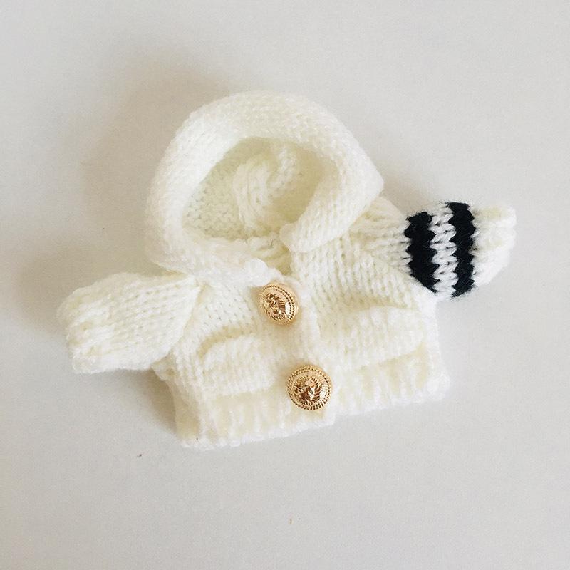 בגדי בובת קטיפה ויניל חמודה 17 ס"מ קופסה עיוורת - תליון LaBuBu שמלת אביזרים