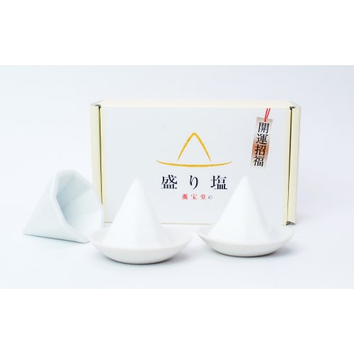 Moa Feteli Salt Mold Set (Made in Japan) - Unglazed Octagonal Salt Mold and 2 Plates