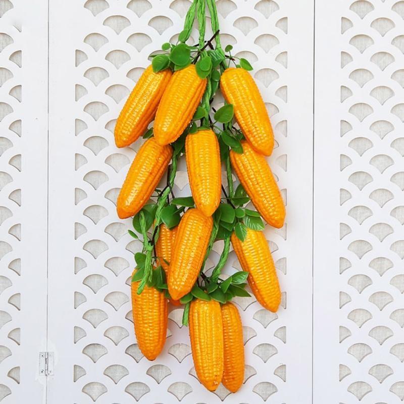 Simulation Artificial Fruit Vegetable Corn String for Restaurant Hotel Props