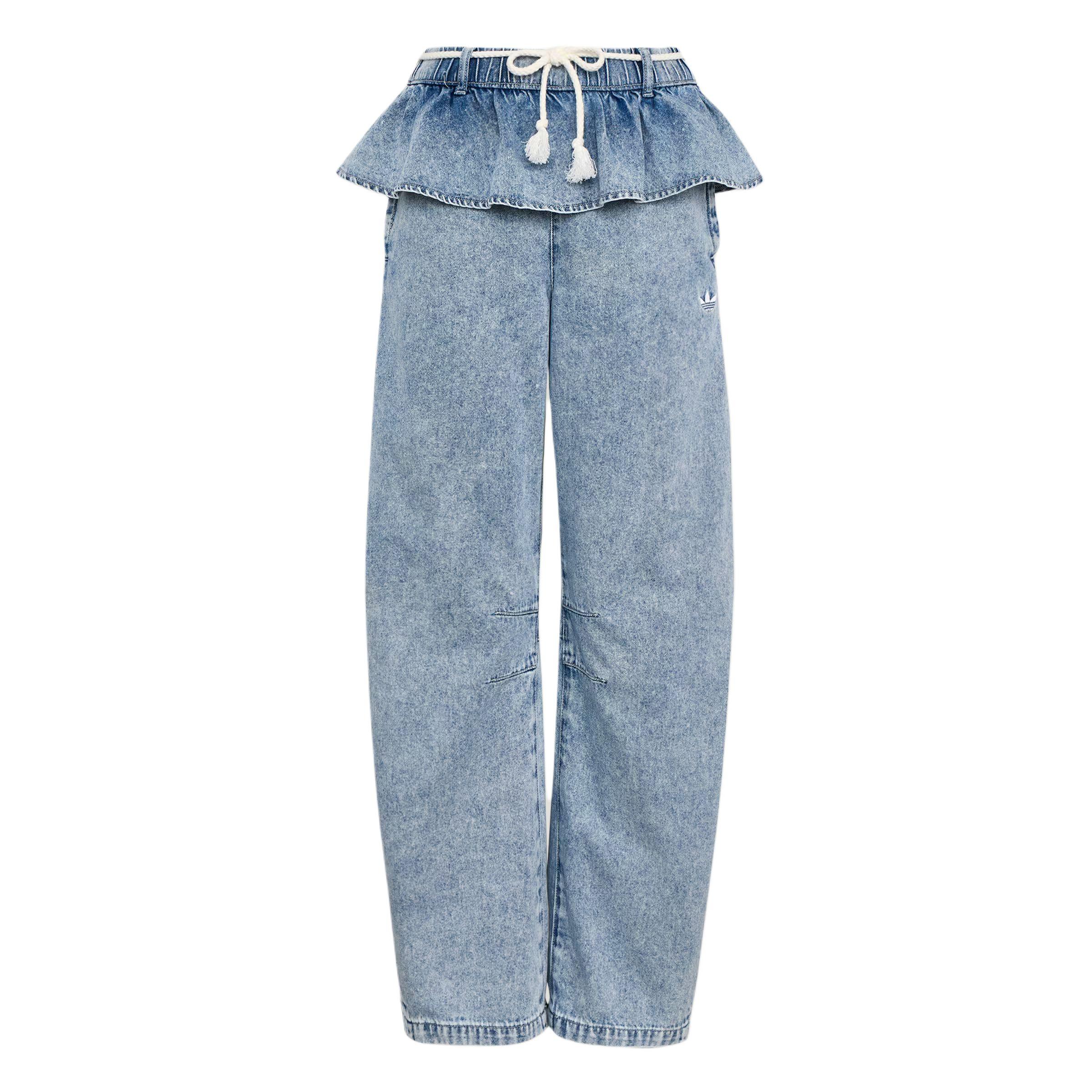 Adidas Originals Og W 2In1 Pant Three Stripes Loose Fit Sports Denim Pants Women pants KT-3051 L