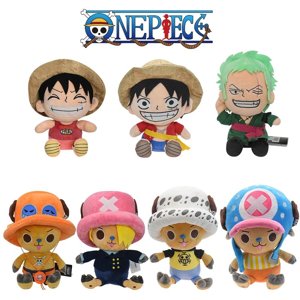 One Piece Original Plush Toy Luffy Chopper Ace Roronoa Zoro Cartoon  Anime Cute 8 Inch Stuffed Doll for Kids Xmas Gifts 20CM