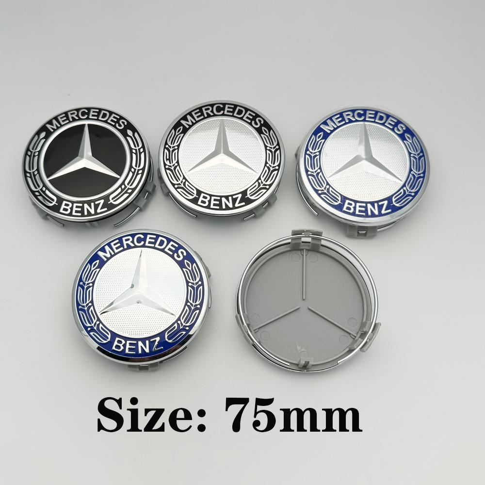 4Pcs -ZZZ-75mm Car Wheel Center Logo Hub Cap For Mercedes Benz AMG C207 C218 A207 C117 CLA CLS E Class W212 S212 X166 W176 W205