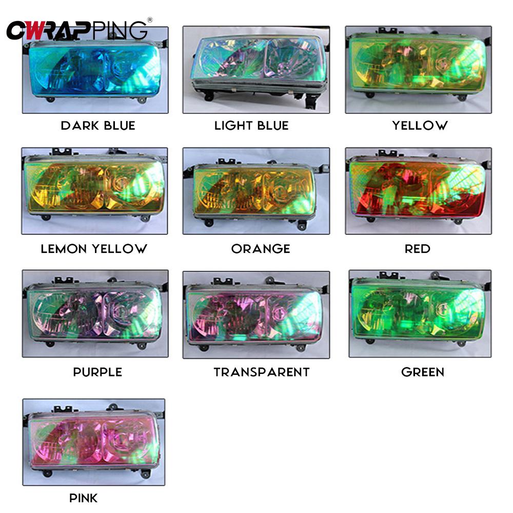 Car Stickers Chameleon Headlight Tint Film PVC Car Decal Glossy Waterproof Vinyl Wrap Motorcycles Body Films for Car Accessories