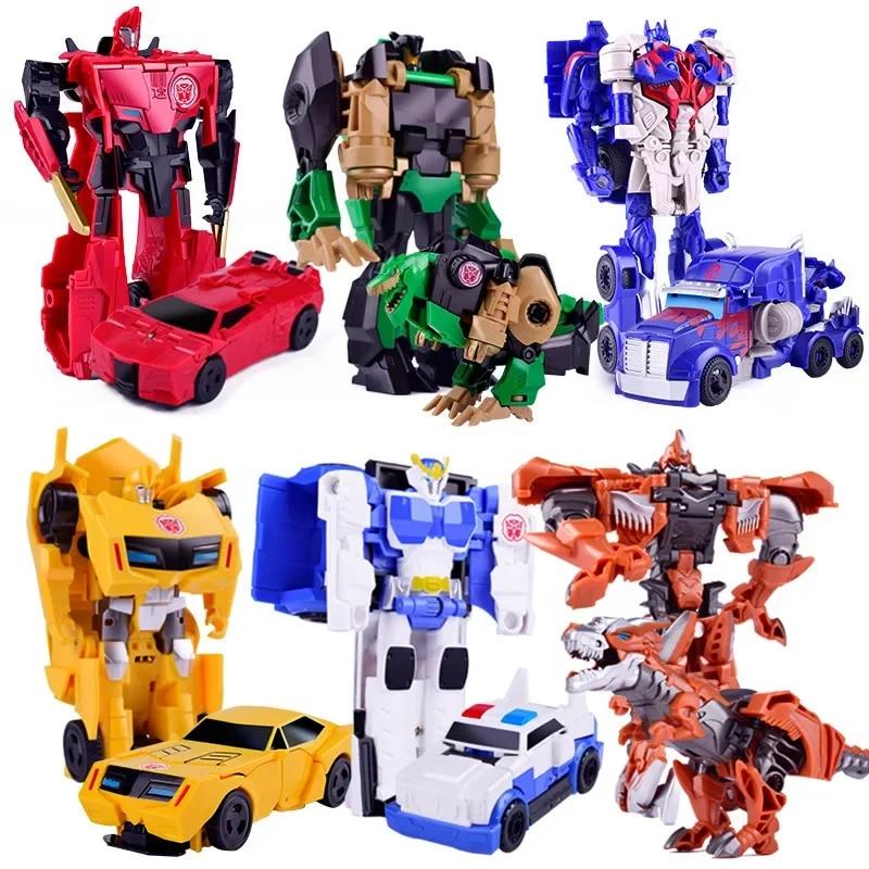 

12CM Transformation Robot Kit Toys Models 2 In 1 One Step Model Deformed Car Toy for Boy Gift