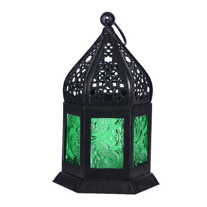Moroccans Lantern Battery Operated Decorative Lantern Outdoor Indoor Table Lamp for Ramadans,Weddings, Parties,Event