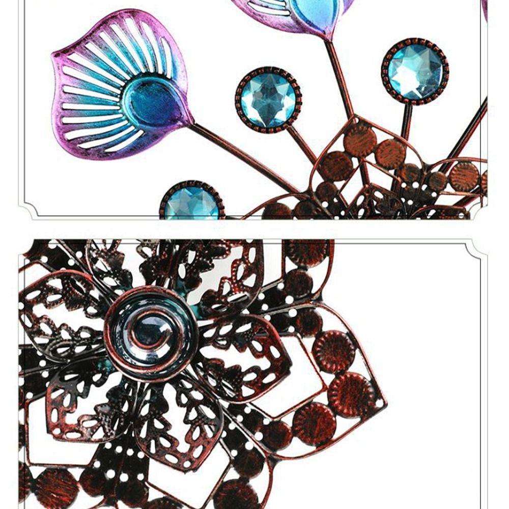 Removable Wind Collectors Rotator Iron Art Metal Windmill Gardening Plug  Courtyard