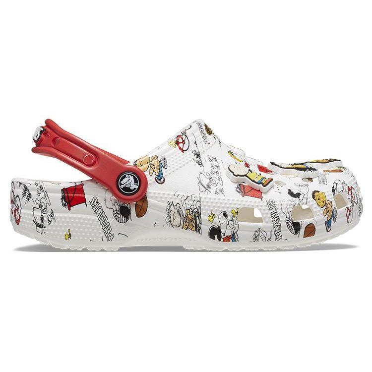 Crocs Peanuts x Classic Clog Allover Print Unisex Sneakers White Multi 208629-94S