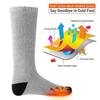 Temperature Control Electric Heated Socks Washable Winter Warm Stockings  Camping