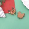 Kawaii Cartoon Christmas Series Flatback Resin Cabochon DIY Headwear Craft Doll House Accessories