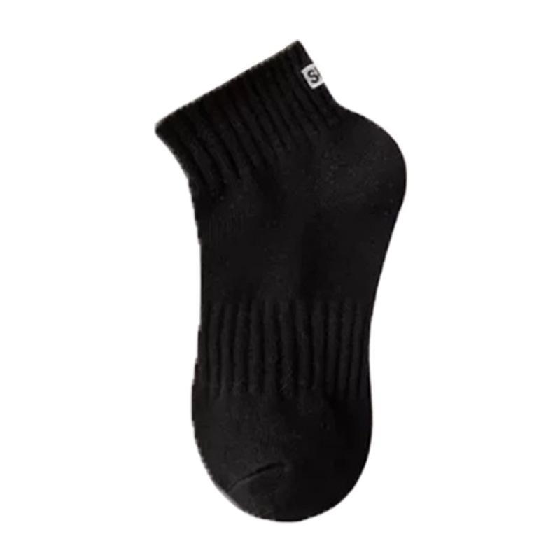 

Мужские однотонные короткие спортивные носки с 168 иглами, дышащие, с этикеткой на пятке One Size