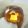 Orange Sapphire Square Cushion Cut 13.30 Ct Natural Loose Gemstone CERTIFIED