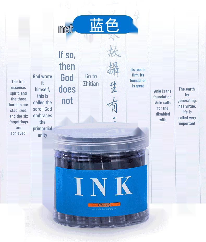 You Shang Third Grade Fountain Pen with Replaceable Ink Cartridge (2.6/3.4mm) for Elementary Students
