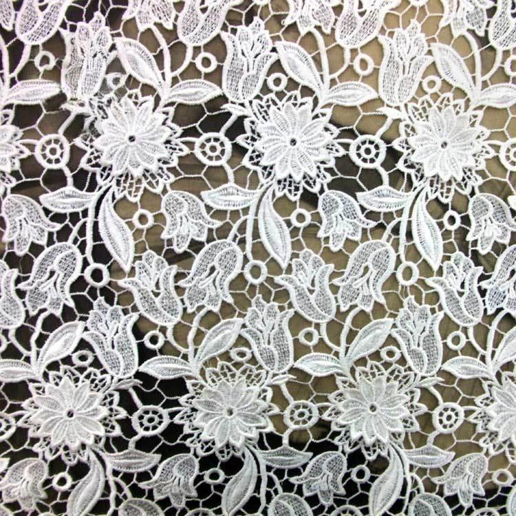 Water-Soluble Lace Full Accessories, Three-Dimensional Hollow Embroidery Cloth, Polyester Silk Embroidery Fabric, Heavy Industry Decal
