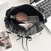 Süße Spitze Schleife Damen Canvas Kosmetiktaschen Tragbare Damen Clutch Geldbörse Lippenstift Make-up Etui Modische Damen Aufbewahrungstasche