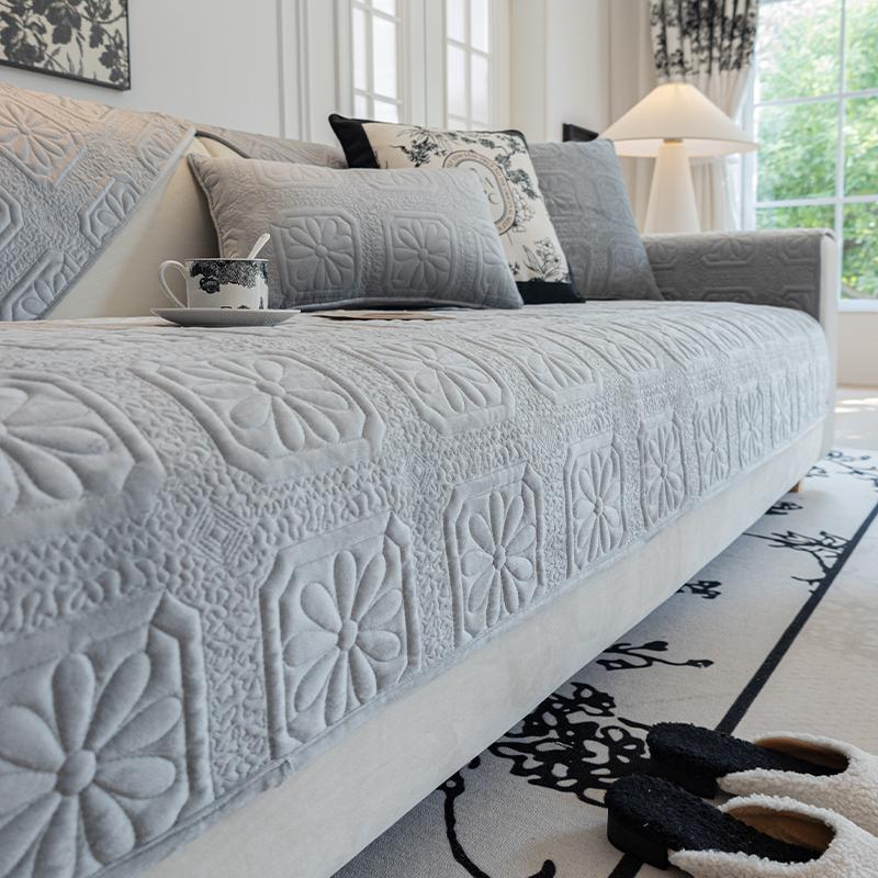 Narzuta na sofę z nadrukiem na każdą porę roku, ręcznik na sofę, pokrowiec z szenili, salon, antypoślizgowy pokrowiec na sofę