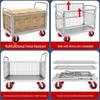90x60cm Heavy-Duty Flatbed Hand Truck