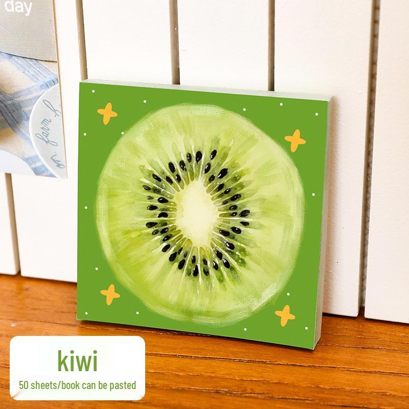 Adorable Fruit Sticky Notes: Tearable, Strong Adhesive Memo Pads for Students 8*8cm