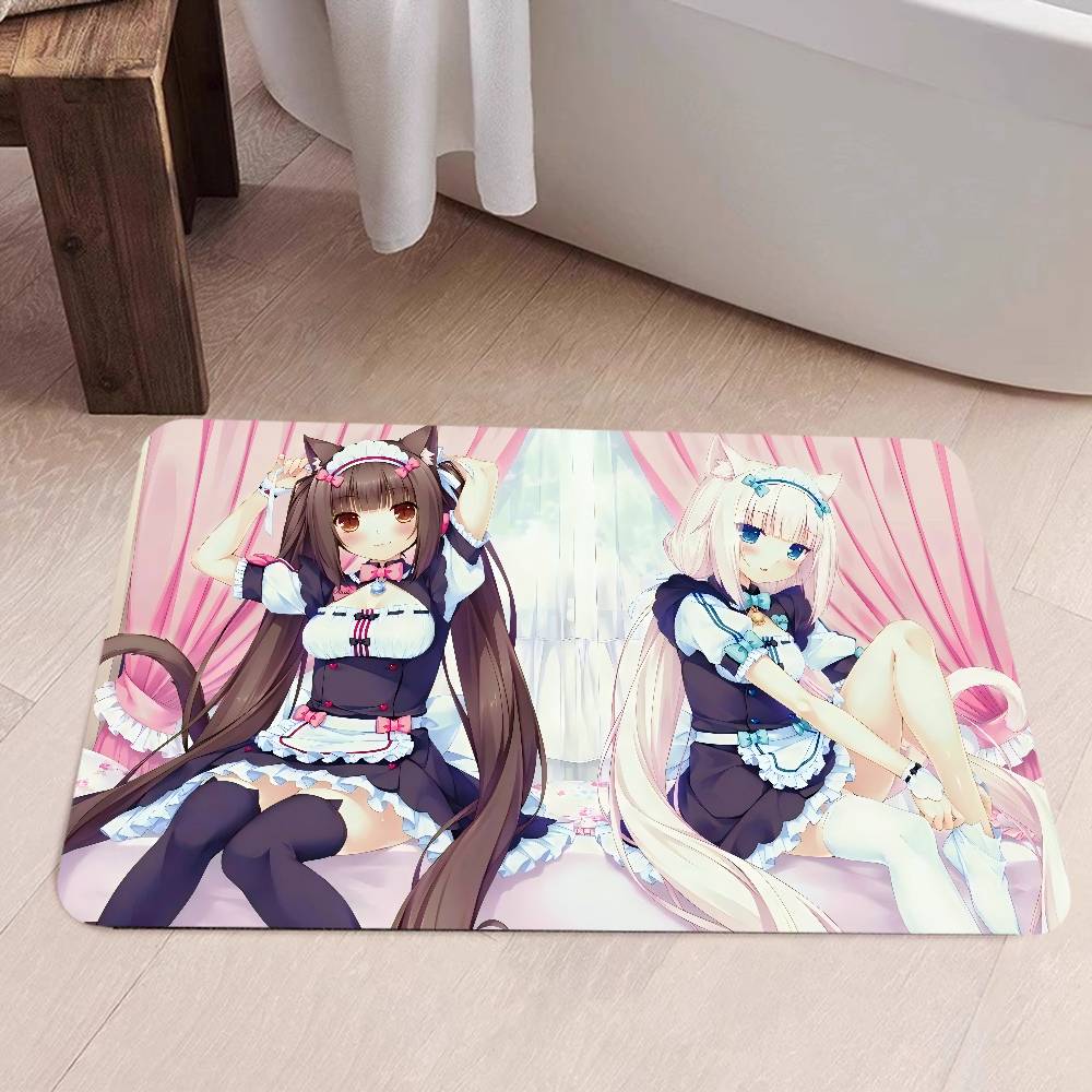 Nekopara Anime Room Mats Retro Multiple Choice Living Room Kitchen Rug Non-Slip Welcome Rug