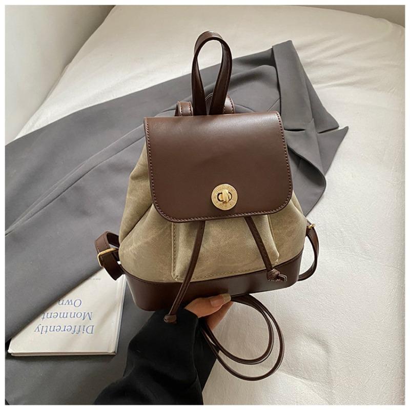 

Нишевый и стильный рюкзак Женская ручная сумка-ведро Повседневный рюкзак с высоким уровнем внешнего вида коричневый/серый