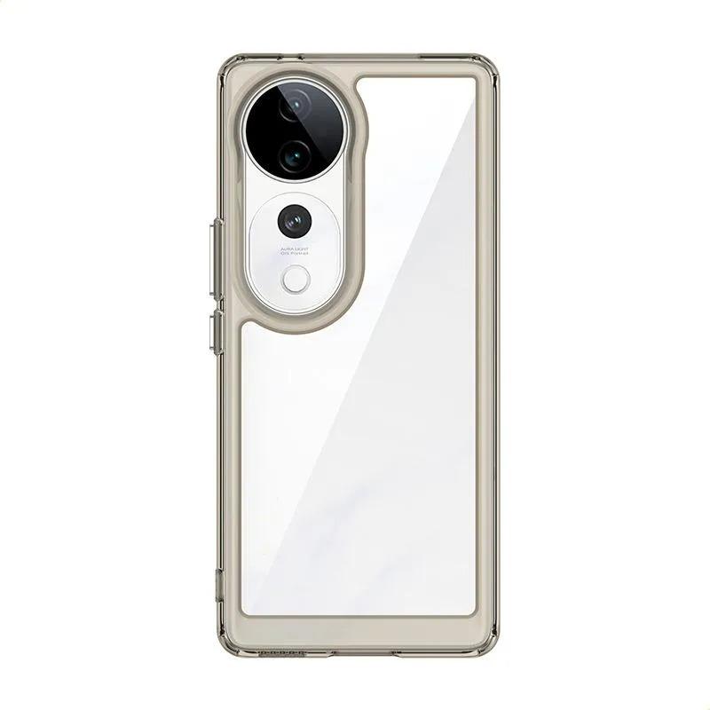 Phone Case For Phone Case For Vivo V40 5g,Clear Transparent Phone Case Cover For Vivo V40 5g