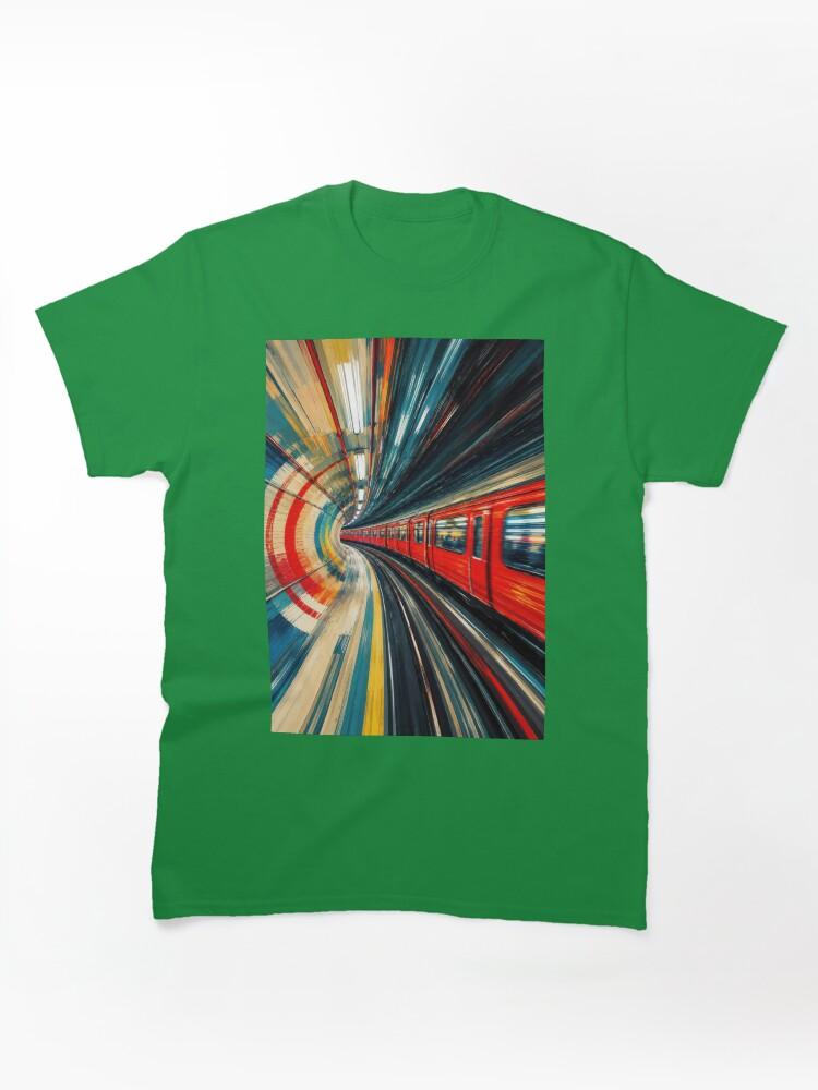 Metro Speeding Though: A London Subway Train #3 Classic T-Shirt