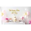 Birthday Slay All Day Gold Glitter Banner - Gen Z Slag - Funny Zoomer Birthday Decorations, Favors, Supplies, Ideas and Gifts