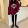 2025 Autumn Women's Harajuku-Style Loose Sweatshirt - Thin, Hoodless, Versatile Top for Students