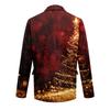 Herren Hässlicher Weihnachten Kord Warmtaschen Anzugjacke Strickjacke Herren Freizeitanzug