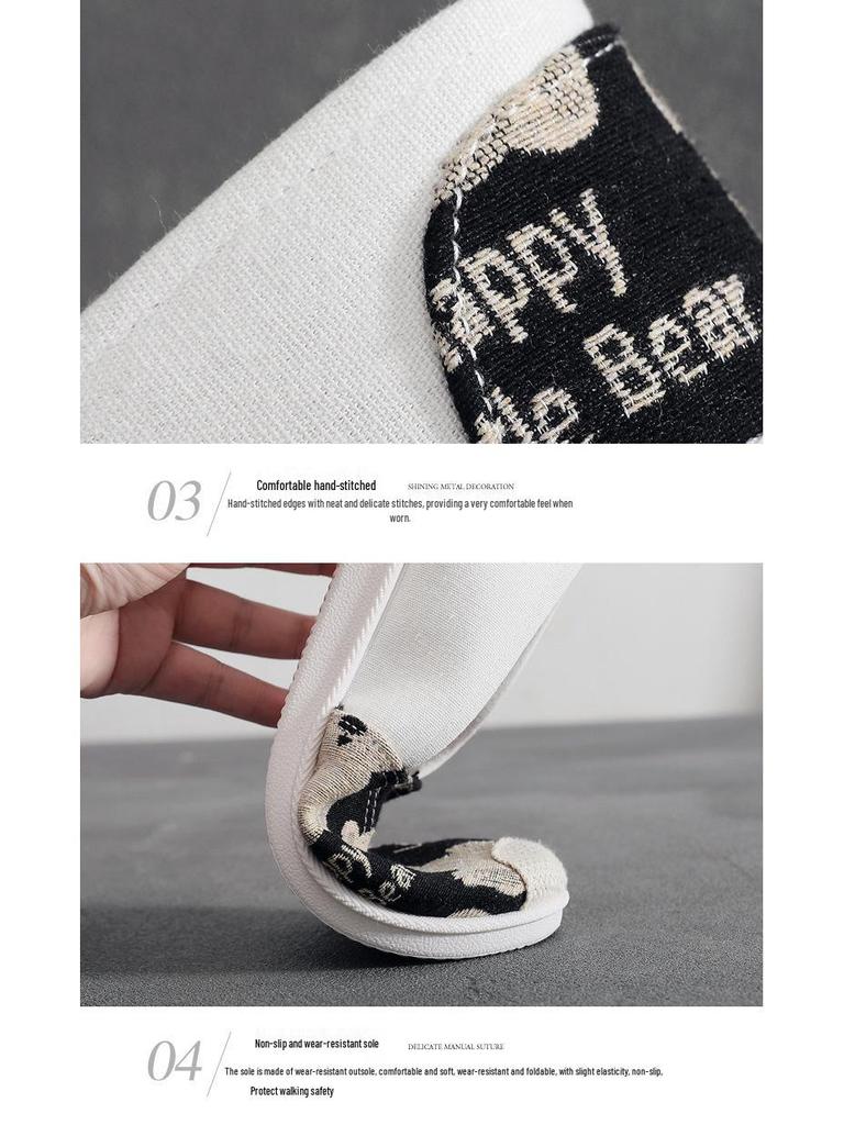 Women's Spring/Autumn Comfortable Canvas Flats: Casual, Versatile, Non-Slip, Soft Sole Shoes