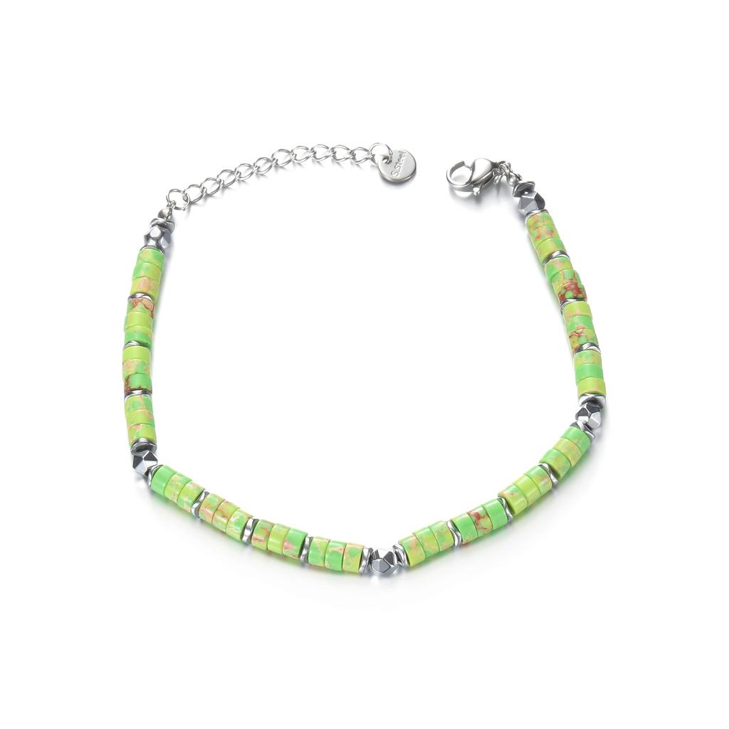 Atoztide Stainless Steel Colorful Bracelet Vintage Beaded Chain Star Bracelets for Women Girls Christmas Accessories Jewlry Gift