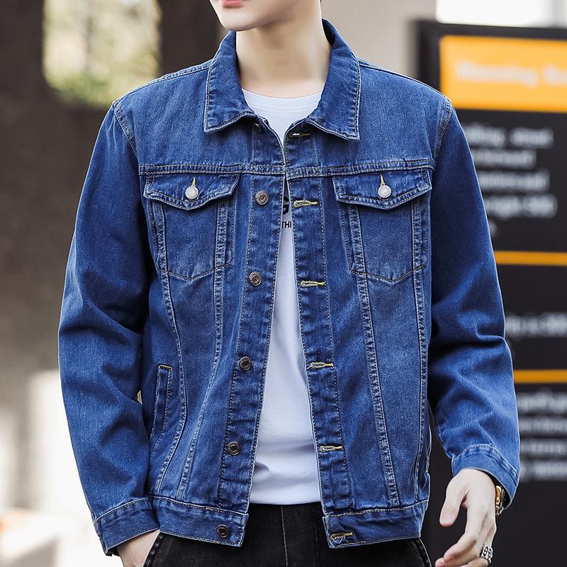 Men's 8007 Denim Workwear Jacket: New Spring/Autumn Casual Fashion Top, Cotton