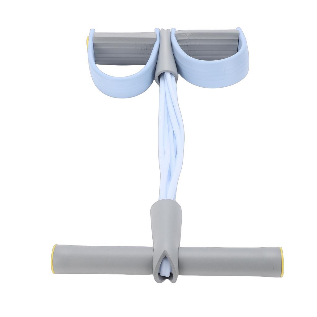 Manual Tension Training Pedal High Elastic Non Slip Soft Grip 6 Tube Pedal Ankle Puller for Home Blue