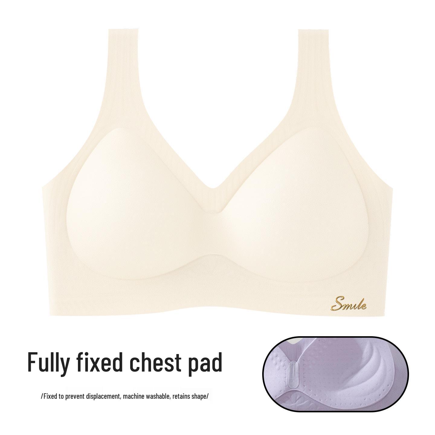 

Seamless Wireless Sports Bra Vest for Plus Size Women with a Beautiful Back - Minimizes Bust L (48-54 kg)