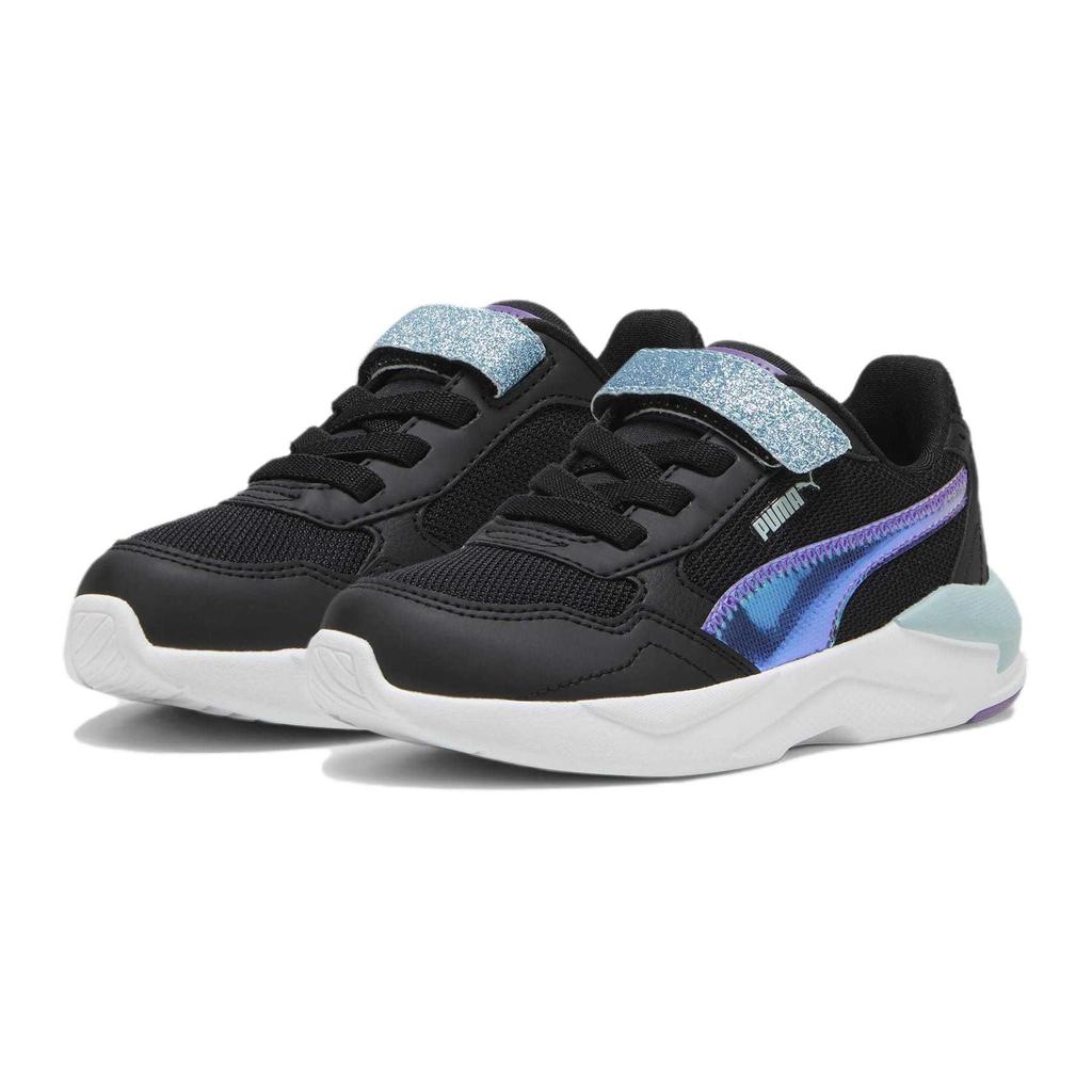 Puma X-Ray Speed Lite Deep Dive Low Top Casual Shoes Kids Casual Shoes Black Purple White 396567-02