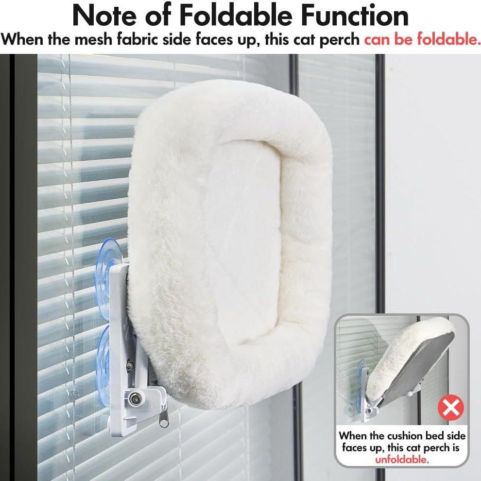 Suction Cup Window Bed: Cat Hammock & Sunbathing Spot