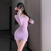 One-sleeved Tube Top, Perspective Mesh, Hip-wrapped Skirt Can Be Torn, Tempting Pajamas, Erotic Underwear, Sexy Pure Desire, Hip-wrapped Mesh Women