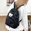Schoolbag Korean Polka Dot Ins Backpack Female Niche Design Leisure College Style Student Schoolbag Large Capacity Lightweight Backpack